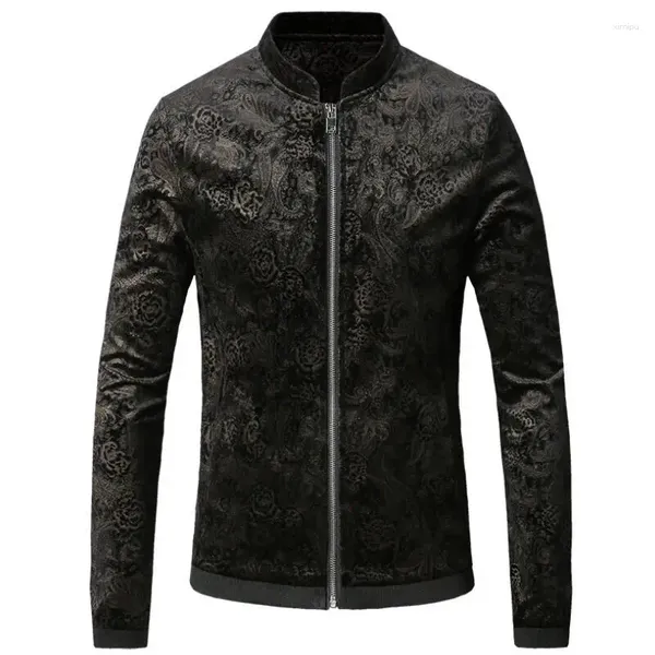 Männer Jacken Männer Frühling Herbst Casual Jacke Slim Fit Baumwolle Und Mantel Herren Stander Kragen Veste Homme Plus Größe m-5XL