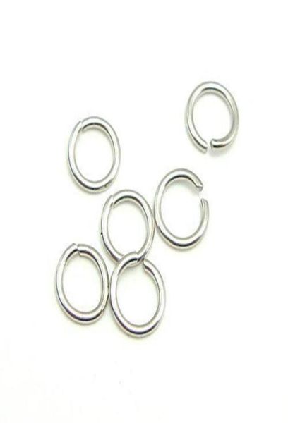 100 pz / lotto 925 Sterling Silver Open Jump Ring Split Rings Accessorio per gioielli artigianali fai da te W5008312s7242886