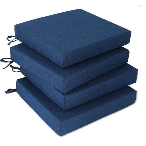 Pillow EAIMi Outdoor Chair S für Terrassenmöbel – 4 Packungen wasserdichte Esszimmerstühle für den Innenbereich, Marineblau