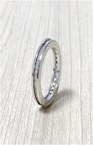 Anéis de diamante simulados Diamonique profissionais 18k banhados a ouro branco tamanho 6 7 8 Love Forever acessórios de anel com J8531901