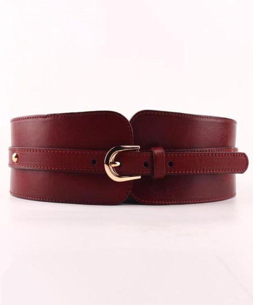 100 rindsleder Breiten Gürtel Für Frauen Hohe Qualität Ceinture Femme Elastische Bund Weibliche Vintage Echtes Leder Gürtel Schnallen T2005111333146