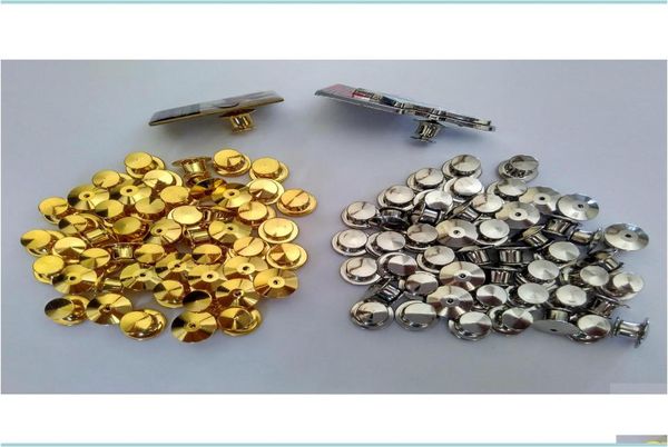 Fechos Ganchos Descobertas Componentes JewelrygoldSier Para Polícia Militar Clube Jóias Hatbrass Lapela Bloqueio Pin Keepers Backs Save2312011