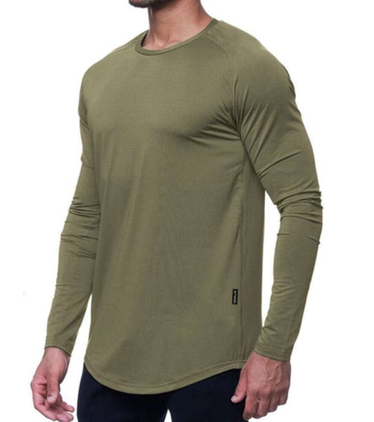 Lu men venda quente yoga outfit esportes manga longa camiseta estilo esporte dos homens treinamento apertado roupas de fitness elástico secagem rápida wear novo 852