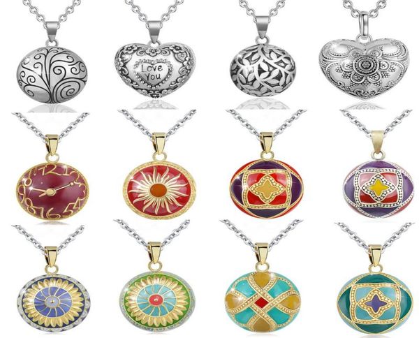 Ожерелья с подвесками Eudora, 1 шт., разноцветное ожерелье с шариками Harmony Bola и звеньевой цепочкой, ювелирные изделия для беременных, подарок для женщин и мам,4657348