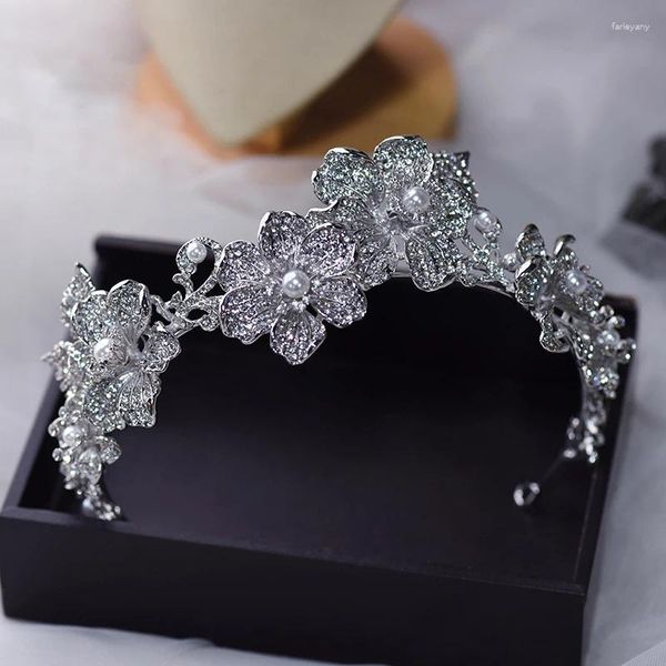 Fermagli per capelli Royal Strass Stile europeo Corona Accessori Sposa Matrimonio Compleanno