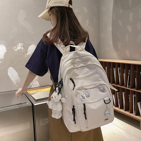 Bolsas de grande capacidade Vintage Backpack School Sachs for Teenage Girls Fashion Backpack da escola
