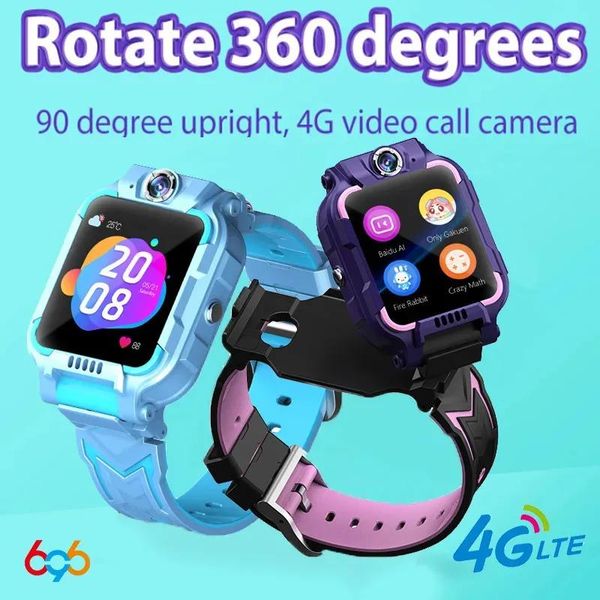 Orologio Orologio regalo per bambini M85 Y9W Orologio intelligente per bambini 4G Posizione GPS per bambini Polsino di sicurezza Doppia fotocamera Videochiamata Bracciale sportivo W