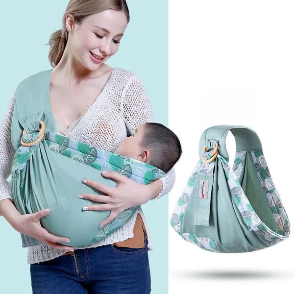 Zaini Marsupio Sling per neonati Traspirante Avvolgente naturale Neonati Morbido cotone Copertura per allattamento Asciugamano multifunzionale per allattamento al seno