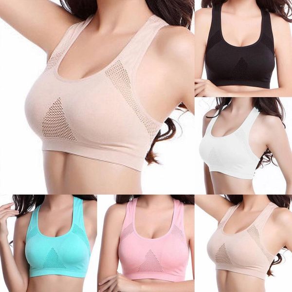 Damen-Shaper ohne Bügel, Yoga-Sport-BH, Weste, Mesh, schnell trocknend, stoßfest, Lauf-Workout-Tops für Damen, Packung mit Sportbekleidung