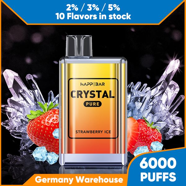 Toptan 6K Puffs Buharlaştırıcı En İyi Taste 14ml% 2 Sıvı E Sigara Büyük Kapasite 1500mAh Pil Tek Kullanımlık Vape 10 Meyveler Karışık Tatlar Hızlı Teslimat