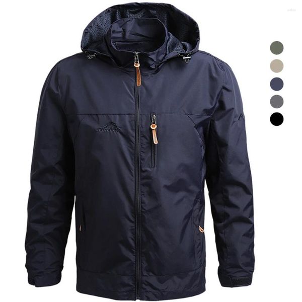 Herrenjacken, große Größe, Outdoor-Kapuzenjacke, Herren, taktisch, wasserdicht, Windjacke, Sport, Militär, US 7XL, Mäntel, Feldwandern, dünn, lässig