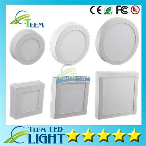 Regulável 9w 15w 21w redondo quadrado conduziu a luz do painel montado na superfície conduziu a iluminação downlight conduziu o teto para baixo holofotes 110-240v dr2897