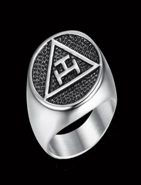 Antique Royal Arch Masonic Mason Rings For Men Women Polished SurfaceTrendy 316 Stainless Steel Classic Letter Cluster7992168