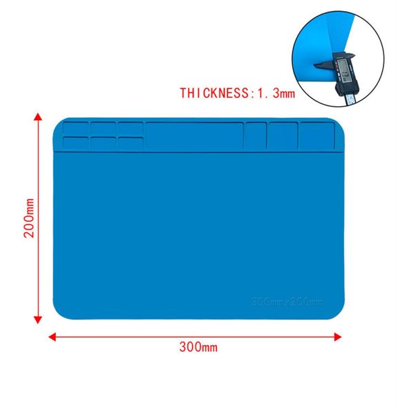 1 Isolamento de calor do tapete de solda Ferramentas de reparo do telefone Computador Kit de reparo magnético Plataforma de manutenção de manutenção intercalada 2264958