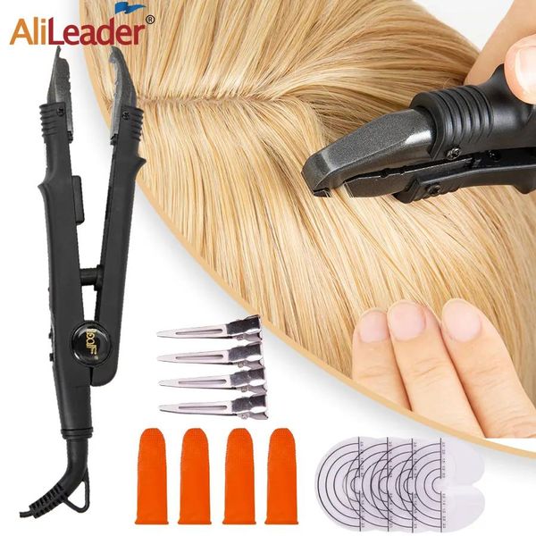 Conectores Conectores Variável Calor Constante extensão de cabelo ferro Ferramentas de ligação de queratina Fusão profissional Conector de calor máquina extensões de cabelo