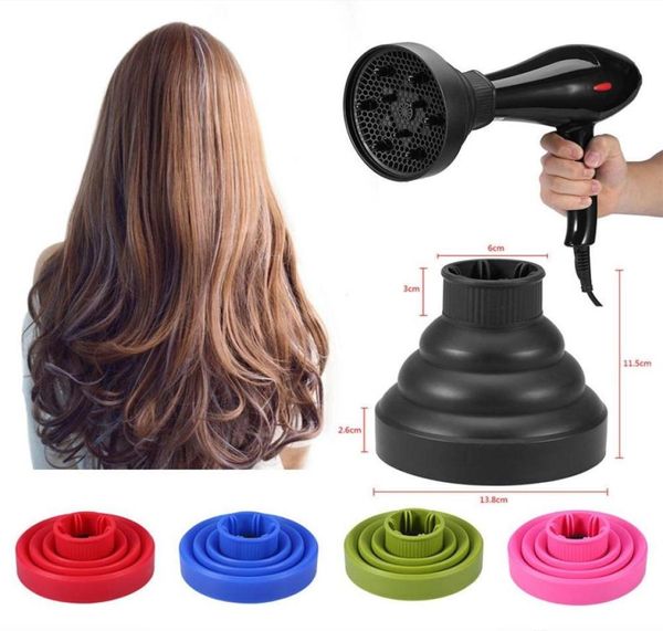 Secador de cabelo difusor capa capa cabeleireiro sopro vento secagem rápida secador bocal para casa salão encaracolado ondulado estilo ferramentas3255197