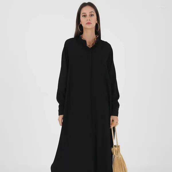 Abbigliamento etnico all'ingrosso -vendita Abito lungo da donna musulmana causale semplice Abaya Dubai egiziano islamico