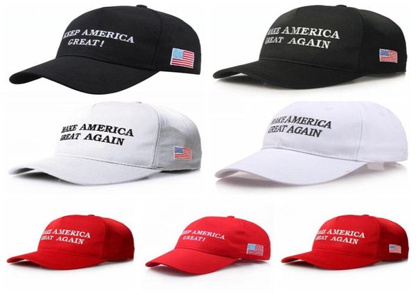 Trump Hat Bordado Make America Great Again Hat MAGA Flag USA Election Supplies s Soild Color Sports Outdoor Sun Hats LJJP3981008693