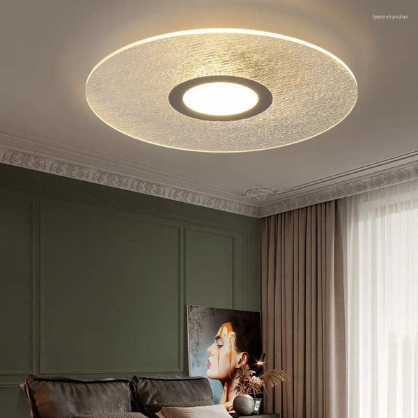 Lampadari Nordic Light Lampadario a soffitto a LED di lusso Decorazione semplice Camera da letto Studio Crepa di ghiaccio Lampade di personalità creativa