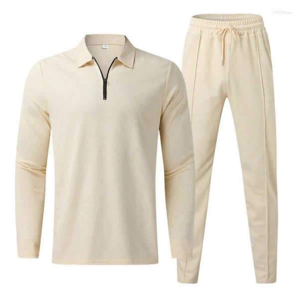 Männer Trainingsanzüge Herbst Trainingsanzug Mann Marke Sportswear Anzug Männer Jogger Sets Langarm Polo Hosen Kleidung