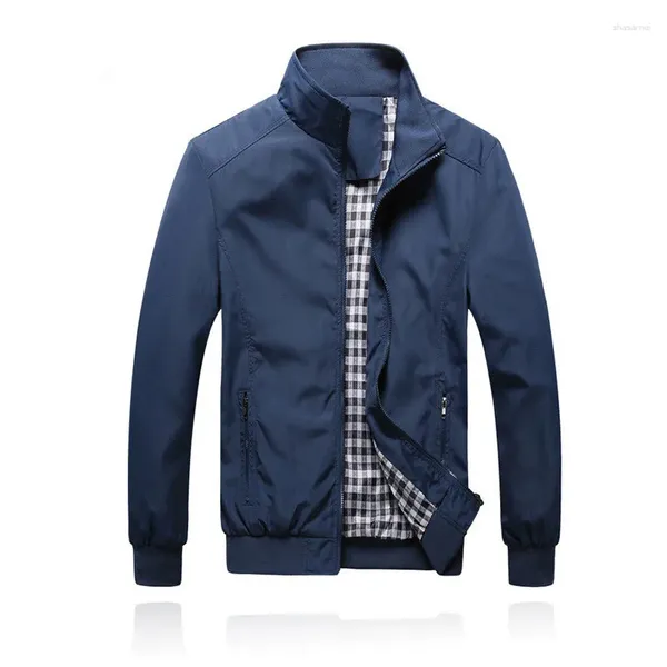 Мужские куртки 2023, брендовое поступление, весенне-осенний пиджак, мужские куртки, пальто на молнии, тонкие мужские высокого качества, большие размеры 5XL
