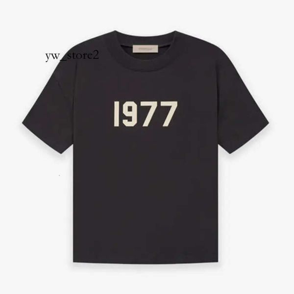 1977 Essentialls Shirt Vintage Kurzarm Herren Designer T-Shirts Fashion Essentialss T-Shirt All Cotton FOG Double Line Essentialls 1723