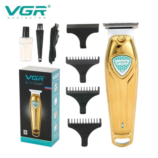 Триммер Vgr электрические парикмахерские ножницы для резьбы по USB перезаряжаемая масляная головка электрический толкатель 0 режущая головка парикмахерская машинка для стрижки волос V911