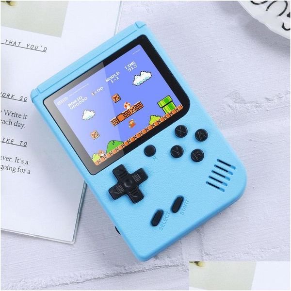 Jogadores de jogos portáteis Aron Handheld Console Player Retro Video pode armazenar 500 em 1 jogos 8 bits 3.0 polegadas Colorf LCD Cradle Drop Delive Dh0es