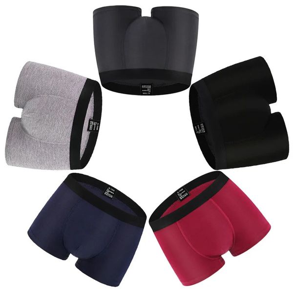 4 pacote masculino boxers roupa interior de fibra de bambu sexy boxershorts calças dos homens respirável calcinha masculina calecon homme ondergoed mannen 231225