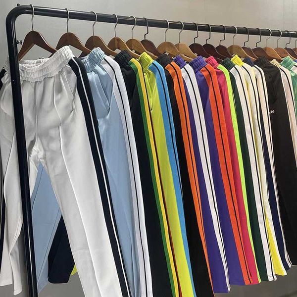 Designer da donna per uomo Pantaloni a lunghezza intera Stampa di lettere Striscia Tessitura Abbigliamento casual Palme Poliestere Elastico in vita Colore Sxl