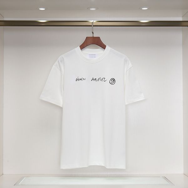 Camiseta de grife de verão Moda anti-shrink Sports margielas mmar-ms93 camisa masculina letra de algodão t-shirt size s-2xl