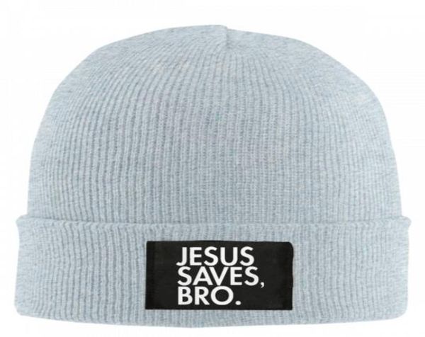 Chapéu de inverno Boné Jesus Salvar Bro Gorro de lã de malha masculino feminino bonés chapéus Skullies gorros quentes unissex 6863501