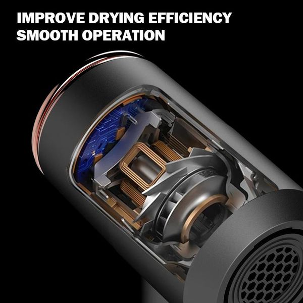 Ds Dryers New Salon Hair Blow Negative Ionic Professional Potente asciugacapelli Asciugacapelli da viaggio per uso domestico Vento caldo e freddo