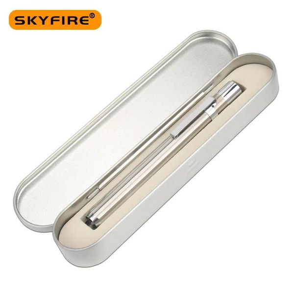 Werkzeuge Skyfire 2022 Mini Pupillenmessgerät Medizinische Taschenlampe Gelbes Licht Krankenschwester Arzt Diagnosestift LED-Taschenlampe Wiederaufladbare Stiftleuchte SF476