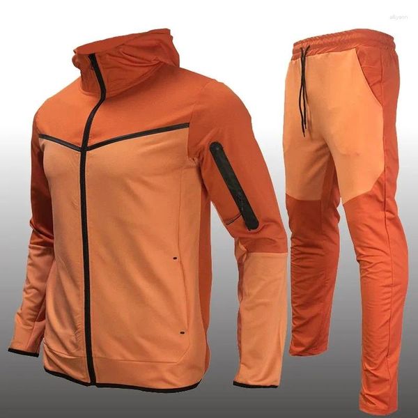 Männer Trainingsanzüge Frühling Lässige Sportswear Jacken Hosen Zwei Stück Sets Männlichen Mode Jogging Anzug Outfits Gym Fitness Kleidung