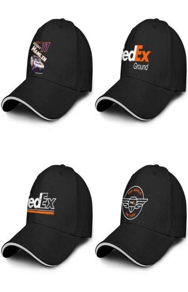 Unisex FedEx White The World Fashion Baseball Sandwich Hat Custom Team Truck Driver Cap Orange Old Logo Denny Hamlin Federal Expre1325672