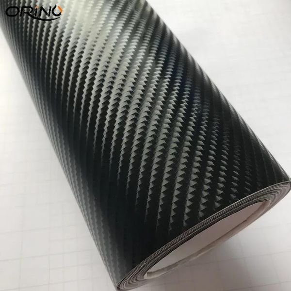 Adesivos de alta qualidade 6d filme de vinil de fibra de carbono para envoltório de carro com bolha livre de ar como carbono real 1.52x2 0m/rolo/5x67ft
