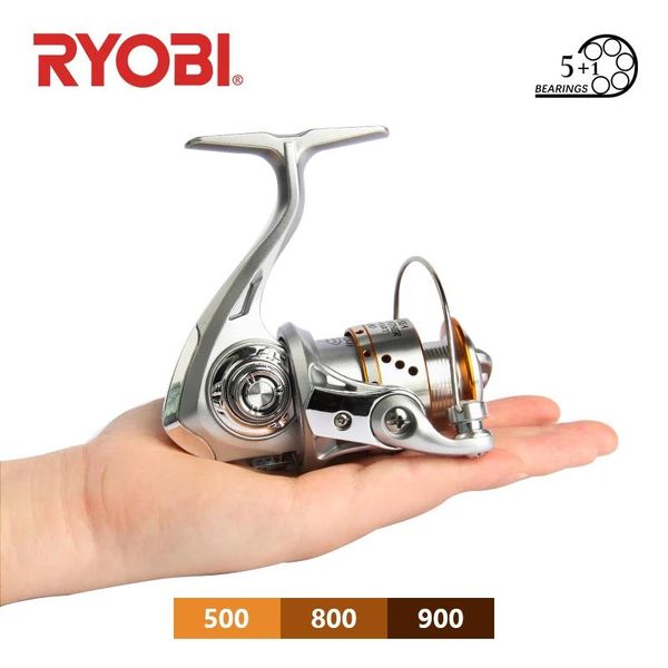 Zubehör Original Ryobi Spinnrolle Seefeder Angelrad Wasserdichte Surfrolle 5+1BB 5,2:1 3kg Max Drag Salzwasser-Angelgerät