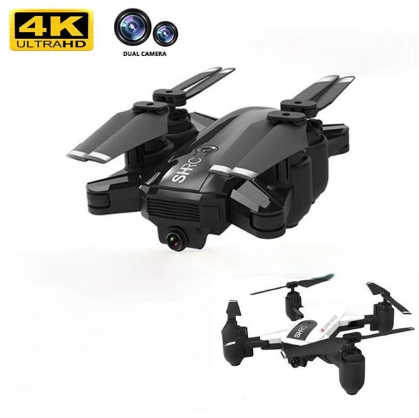 Профессия WIFI FPV с двойной камерой 4K Широкоугольный HD Режим удержания высоты Складной кронштейн Радиоуправляемый квадрокоптер Drone X Pro RTF Dron4405026