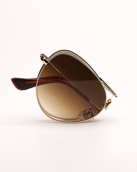 солнцезащитные очки-авиаторы складные женские дизайнерские мужские солнцезащитные очки-пилоты высшего качества в металлической оправе стеклянные линзы спортивное вождение мода пляж sh3649358