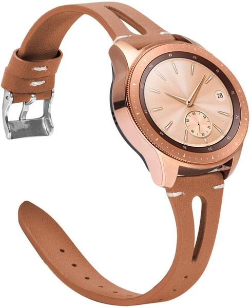 Lady039s ремешок для часов из натуральной кожи для Samsung Galaxy 42 мм 46 мм сменный браслет, совместимый с Galaxy Active2620158