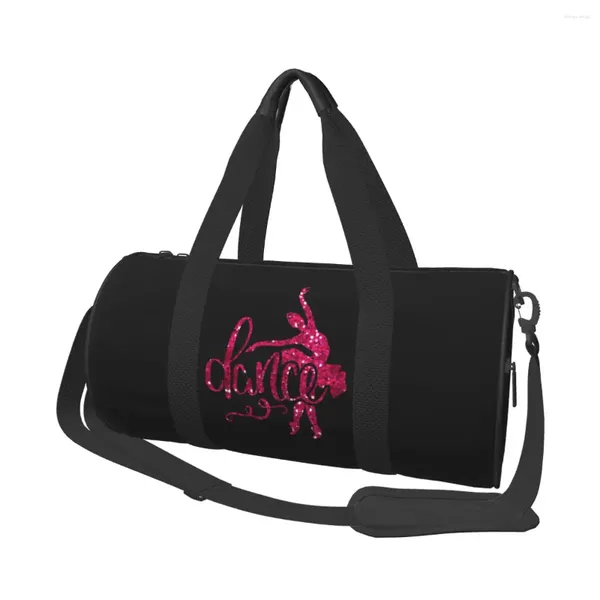 Borse da esterno Danza Balletto Sport Vintage Rosa Ragazza Accessori da palestra Borsa Portatile Maschio Femmina Borsa personalizzata da viaggio retrò Fitness