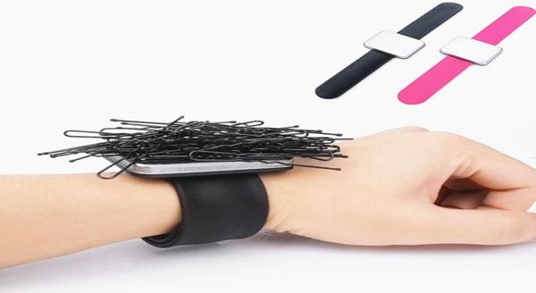 Professionelle Salon Haar Zubehör Magnetische Armband Handgelenk Band Strap Gürtel Haar Clip Halter Friseur Friseur Styling Werkzeuge7830351