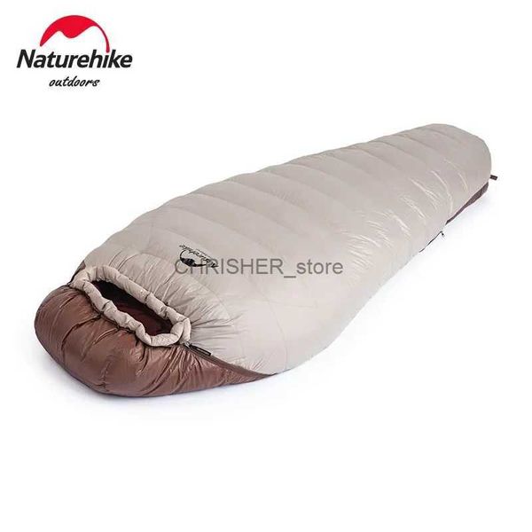 Schlafsäcke Naturehike Winterschlafsack SnowBird 20D Mumien-ultraleichter Entendaunenschlafsack Tragbarer Wander-Outdoor-CampingschlafsackL231226