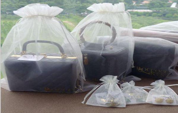 Sacchetti in organza con cordoncino 30x40 cm confezione da 50 sacchetti trasparenti di vari colori per imballaggio promozionale8820103
