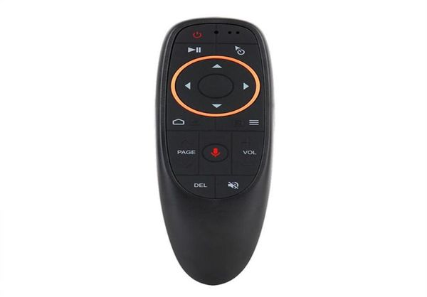 G10G10S Voz Controle Remoto Air Mouse com USB 24 GHz Sem Fio 6 Eixos Giroscópio Microfone IR Controles Remotos Para Android tv Box9526467