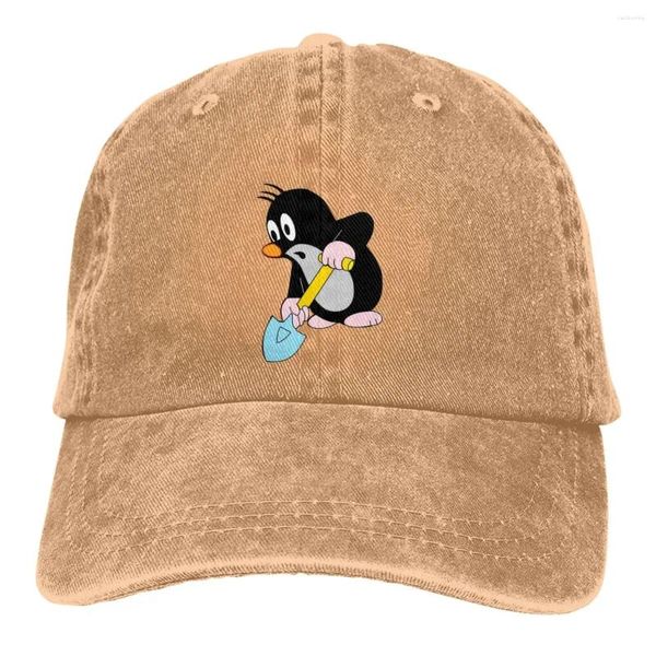 Bonés de bola Krtek The Mole Multicolor Hat Peaked Women's Cap Como desenhar chapéus de proteção de viseira personalizados