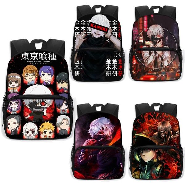 Borse Anime giapponesi Tokyo Ghoul Zaino cosplay Ragazzi Studenti scolastici Borse a tracolla Cartella da viaggio da uomo Regalo