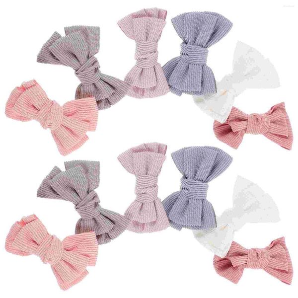 Bandane 12 pezzi fascia per capelli per bambini fermaglio per capelli fiocco accessori per ragazza clip fai da te per ragazze fiocchi in nylon fasce per bambini