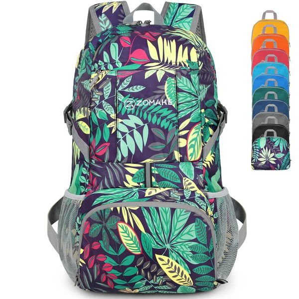 35l portátil dobrável mochila leve saco de esporte ao ar livre mochila reflexiva listra homens caminhadas viagem para campinp 231225